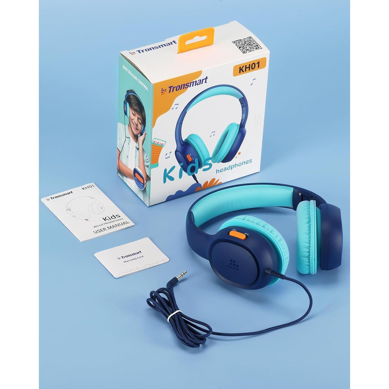 Auriculares Tronsmart KH01 para Niños Plegables 85dB Azul