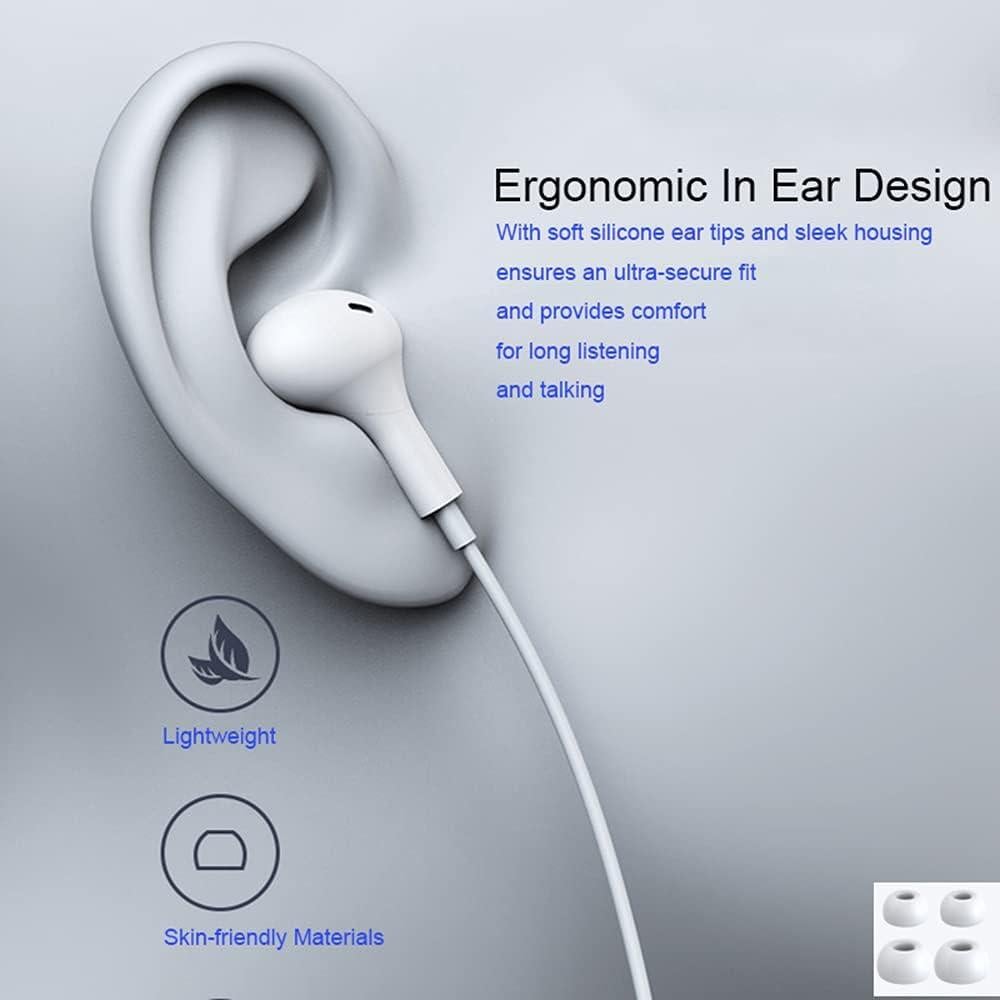 Auriculares in-ear con micrófono eYistar A50 3.5mm Blanco