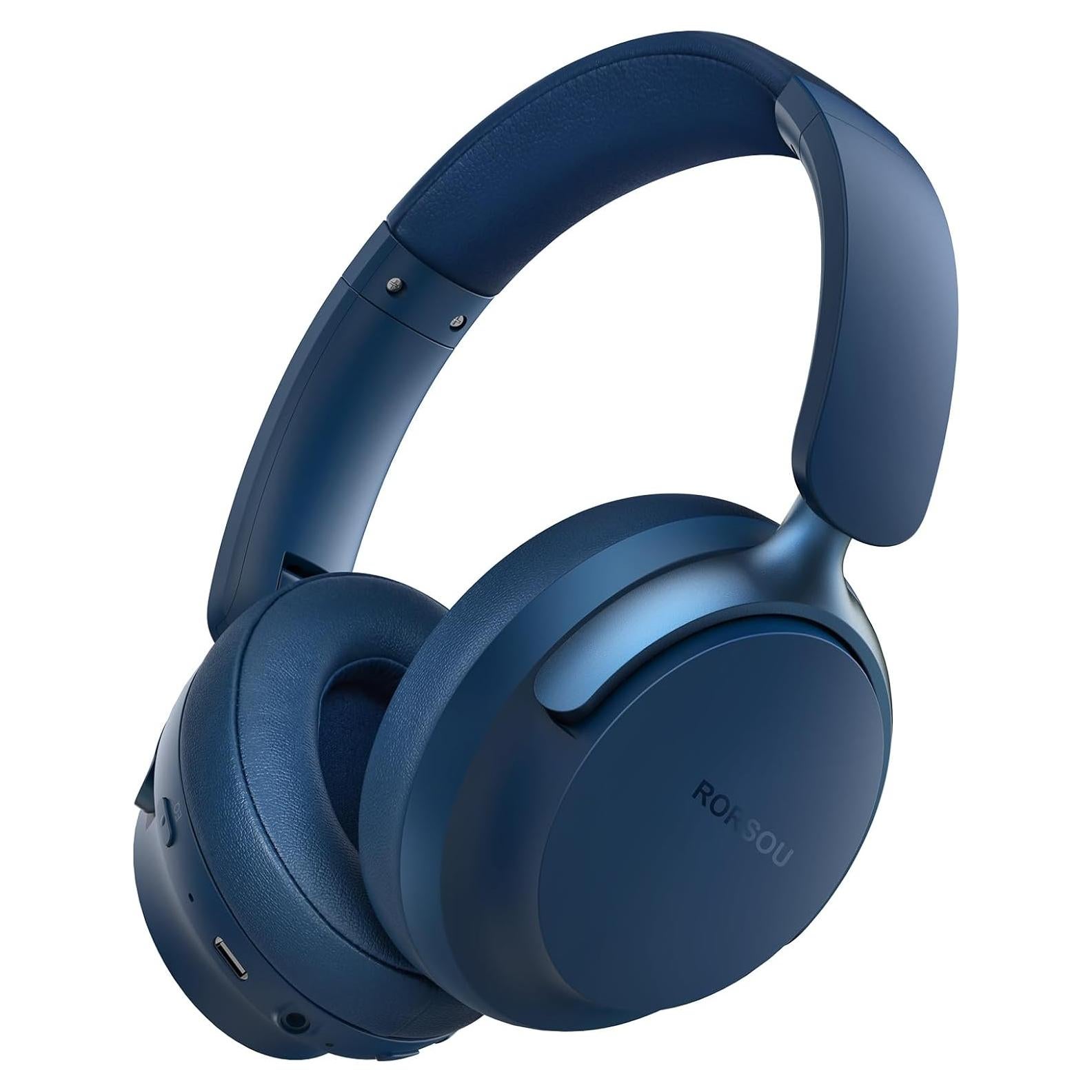 Auriculares Bluetooth RORSOU B8 HiFi Plegables 50h Azul