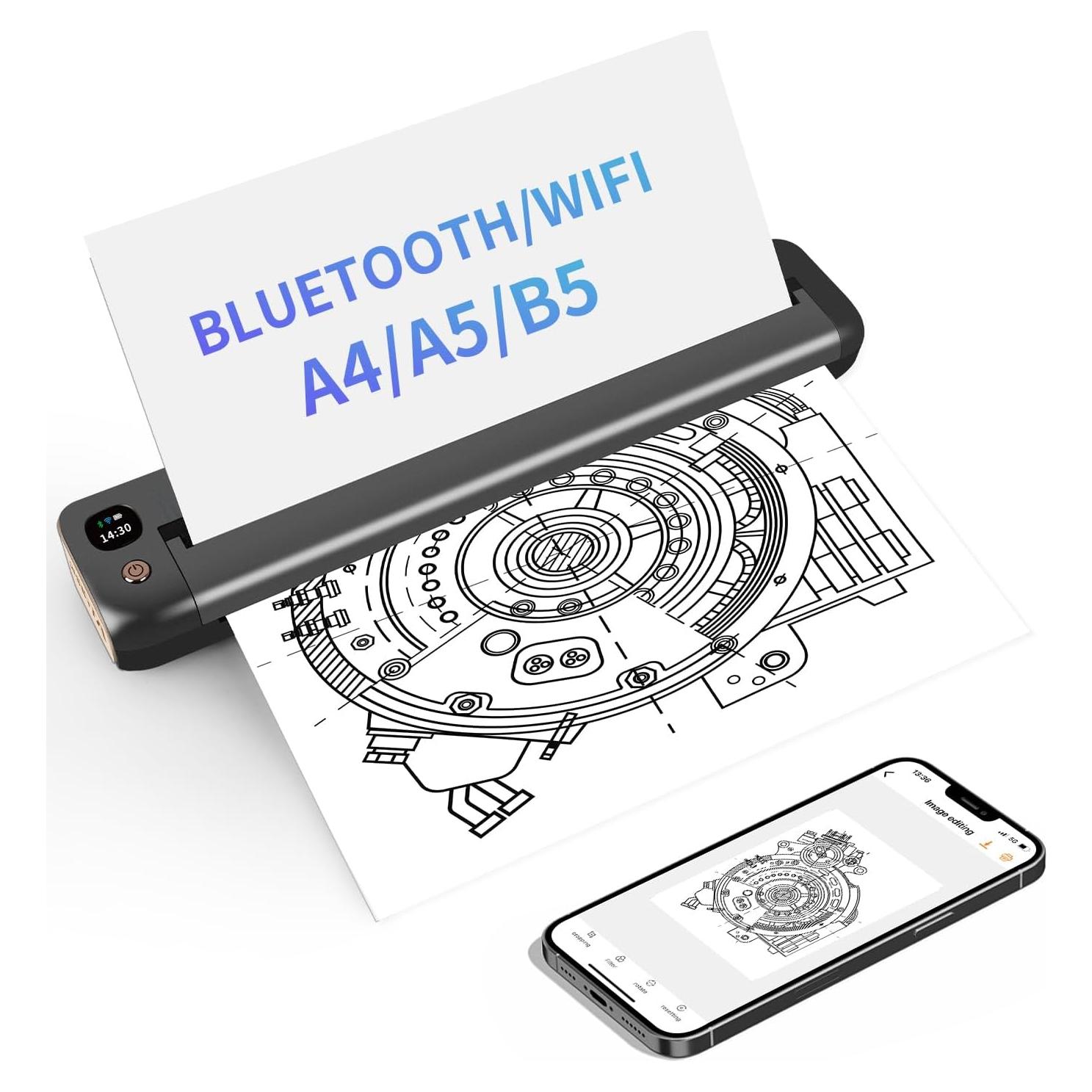 Impresora Térmica Portátil Rongta F81 Inalámbrica Bluetooth WiFi