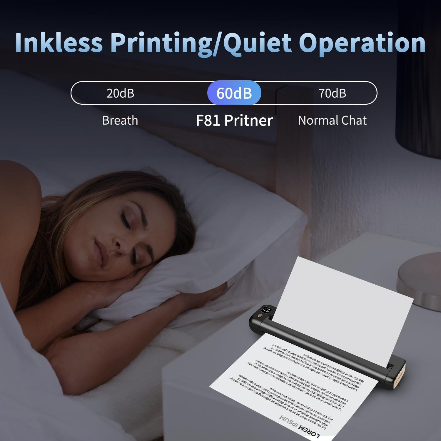 Impresora Térmica Portátil Rongta F81 Inalámbrica Bluetooth WiFi