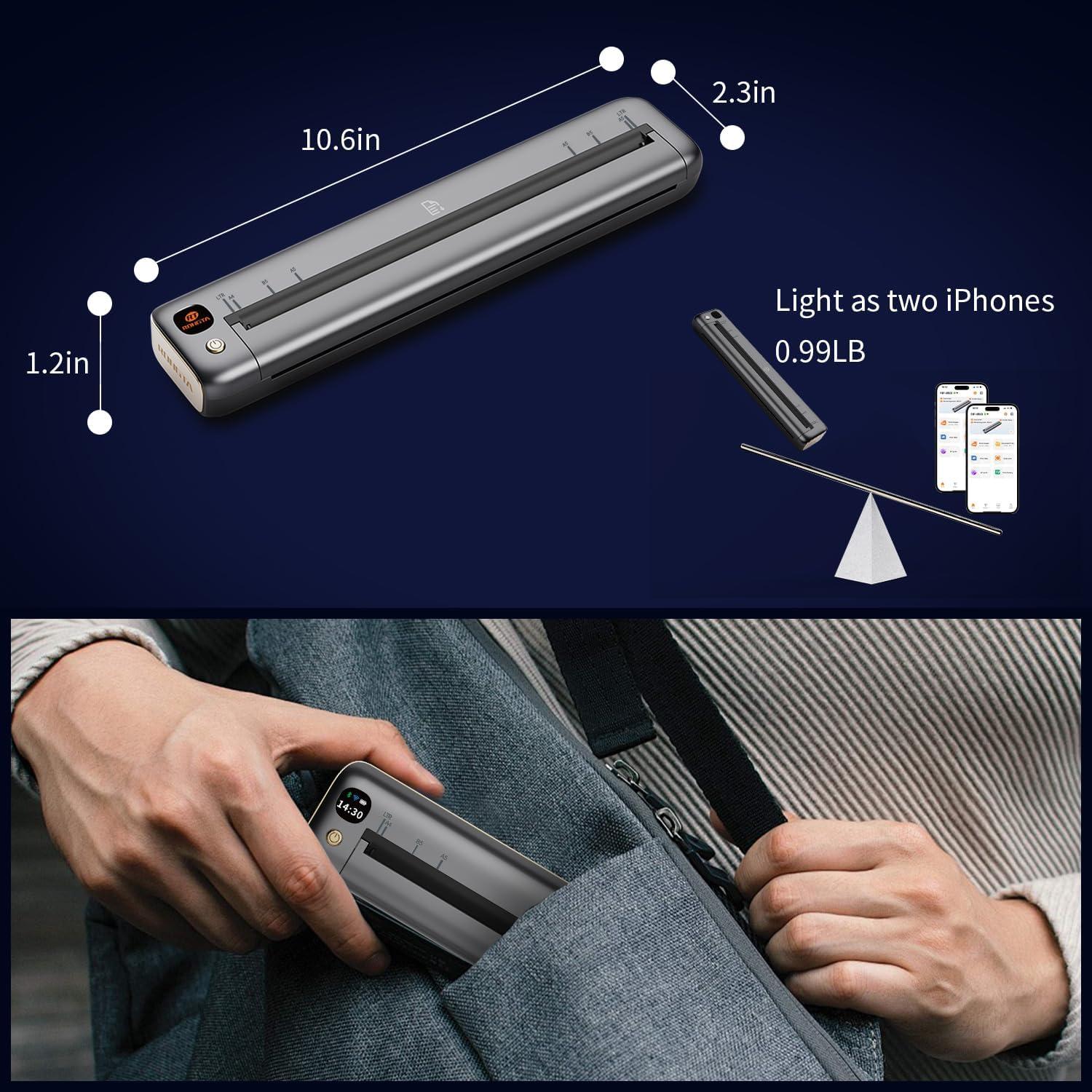 Impresora Térmica Portátil Rongta F81 Inalámbrica Bluetooth WiFi
