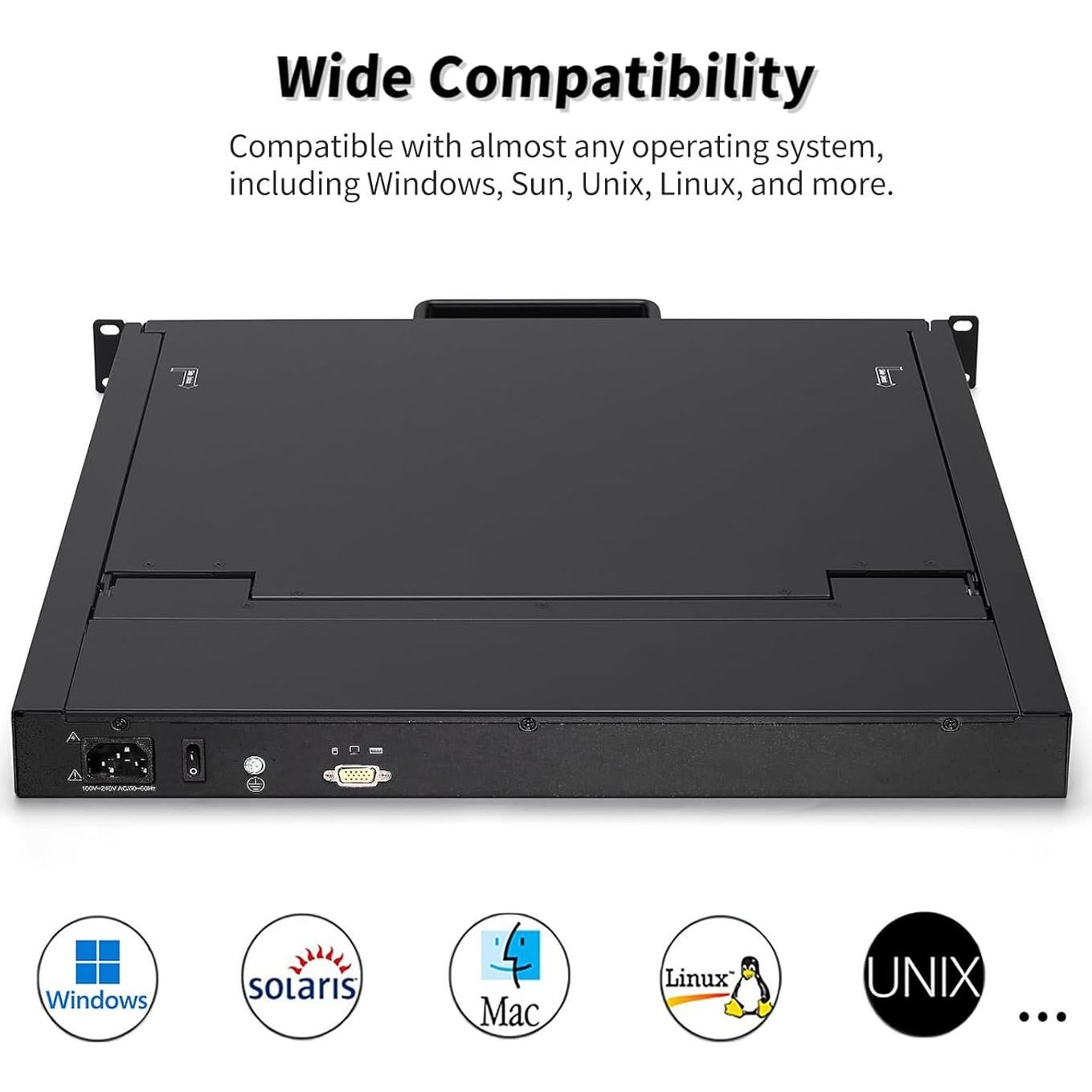 Consola KVM Rack 1U Kinan 17" VGA LCD 1280x1024