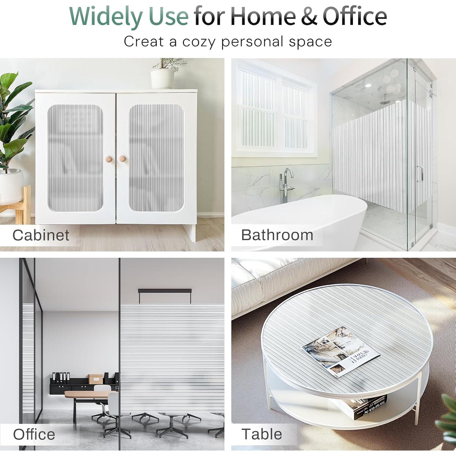 Película de Ventana LUTE Esmerilada Estriada 44.5x199.4 cm