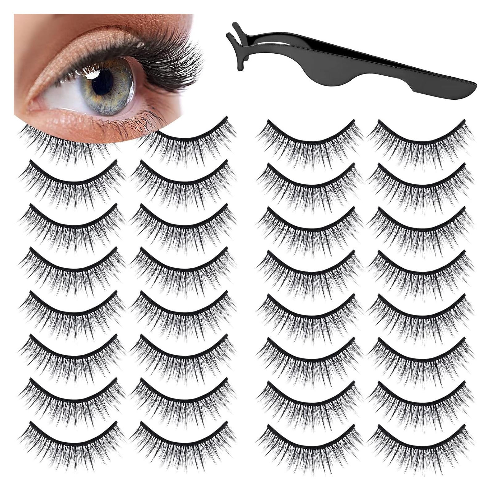 16 Pares de Pestañas Postizas Reutilizables Linyuthia - Estilo Natural