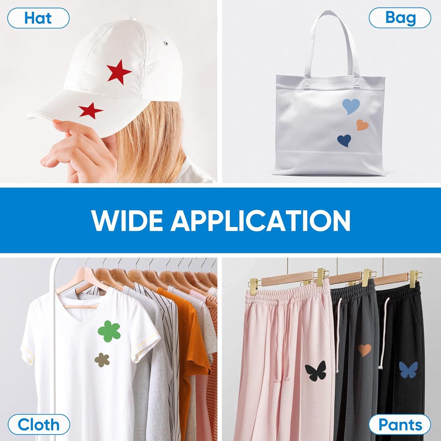 Parche Termoadhesivo LCEAI 6 Piezas 10x22 cm Verde Militar