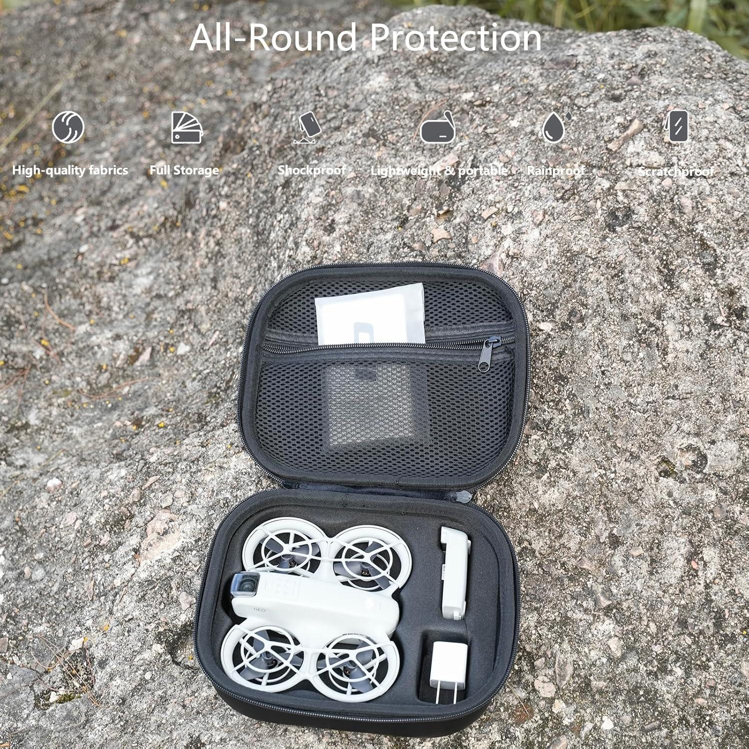 Bolsa de Almacenamiento para Drone DJI Neo - Funda Dura Negra