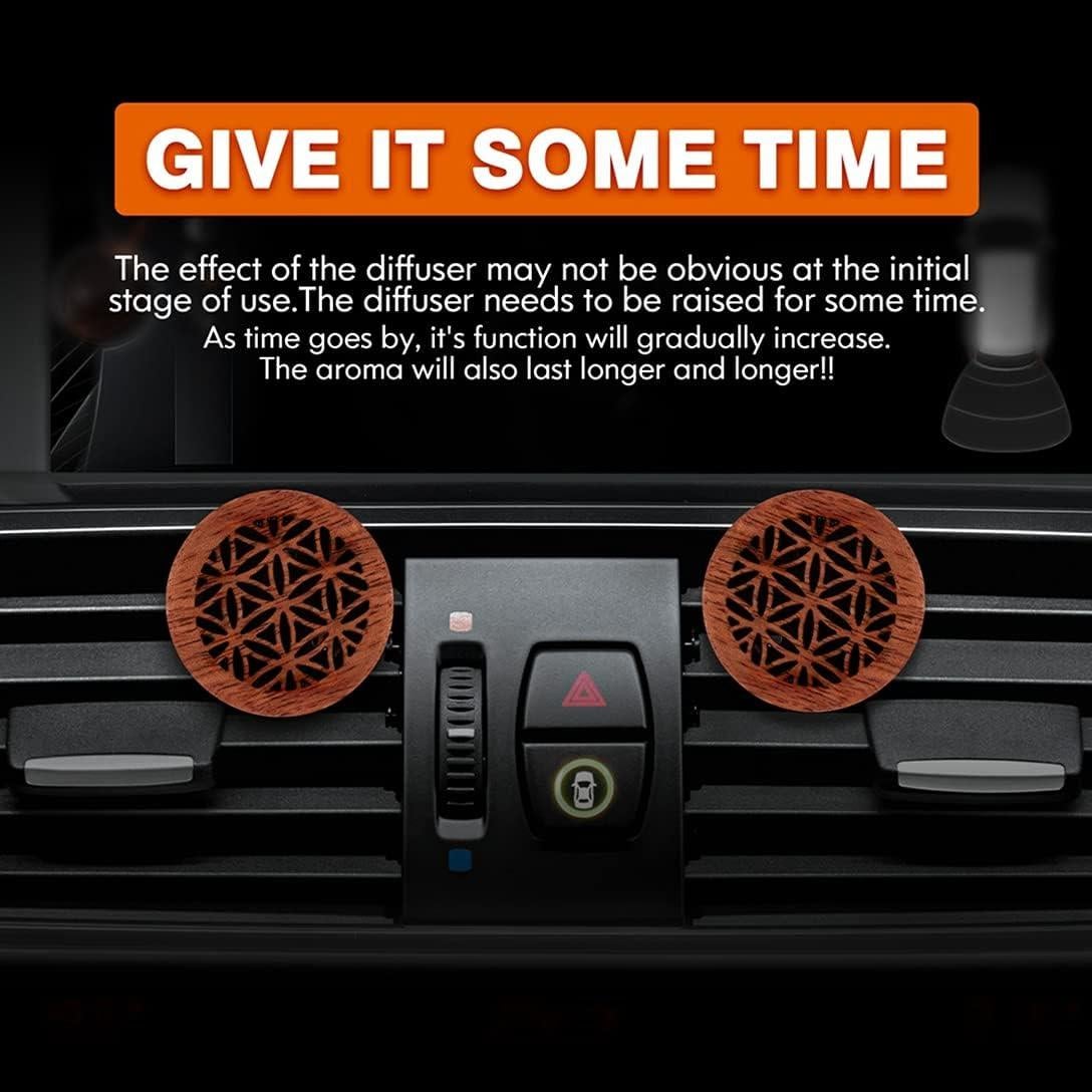Difusor de Aceite Esencial para Coche KILOSTEP 2 PCS Madera