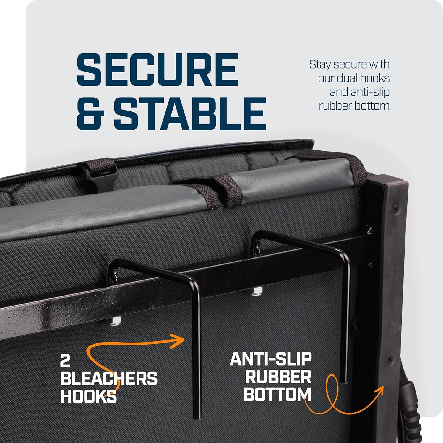 Asiento Plegable Reclinable Alpcour Negro 3 Posiciones 3.6kg