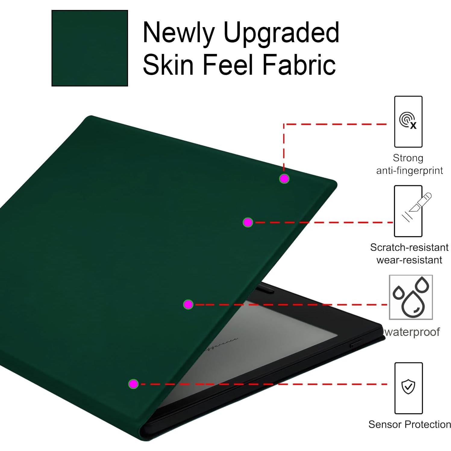 Funda Magnética GOVTVA para Onyx Boox Go 7 y Tablet 7" Verde