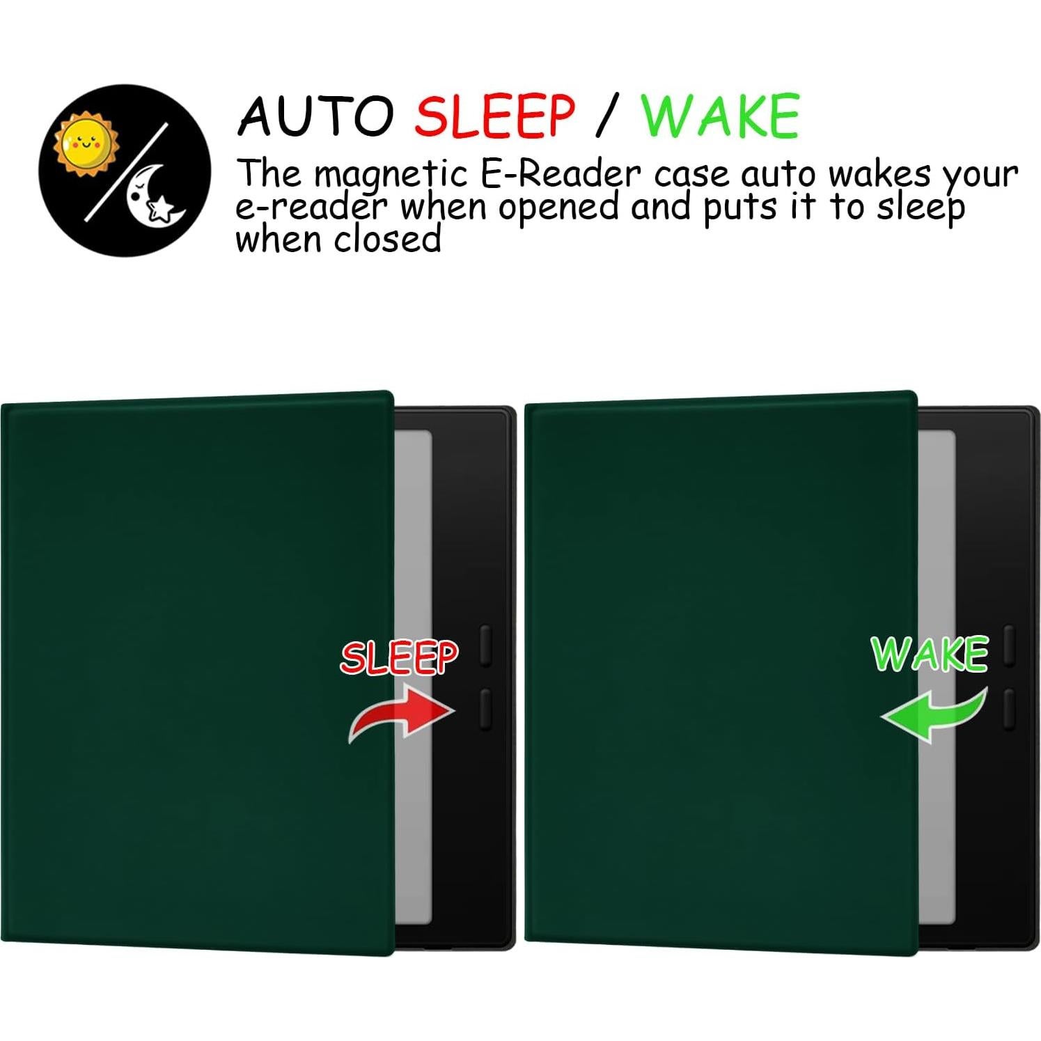 Funda Magnética GOVTVA para Onyx Boox Go 7 y Tablet 7" Verde