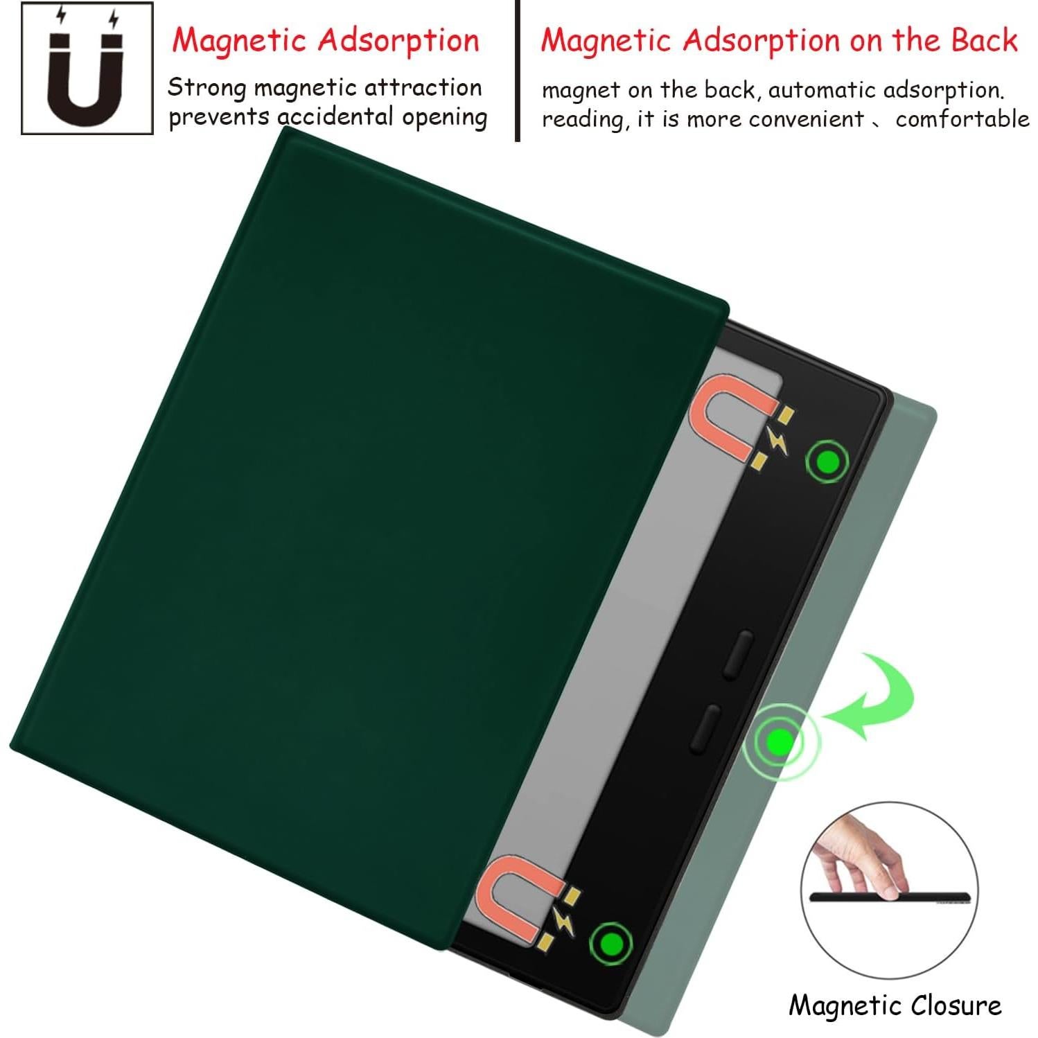 Funda Magnética GOVTVA para Onyx Boox Go 7 y Tablet 7" Verde