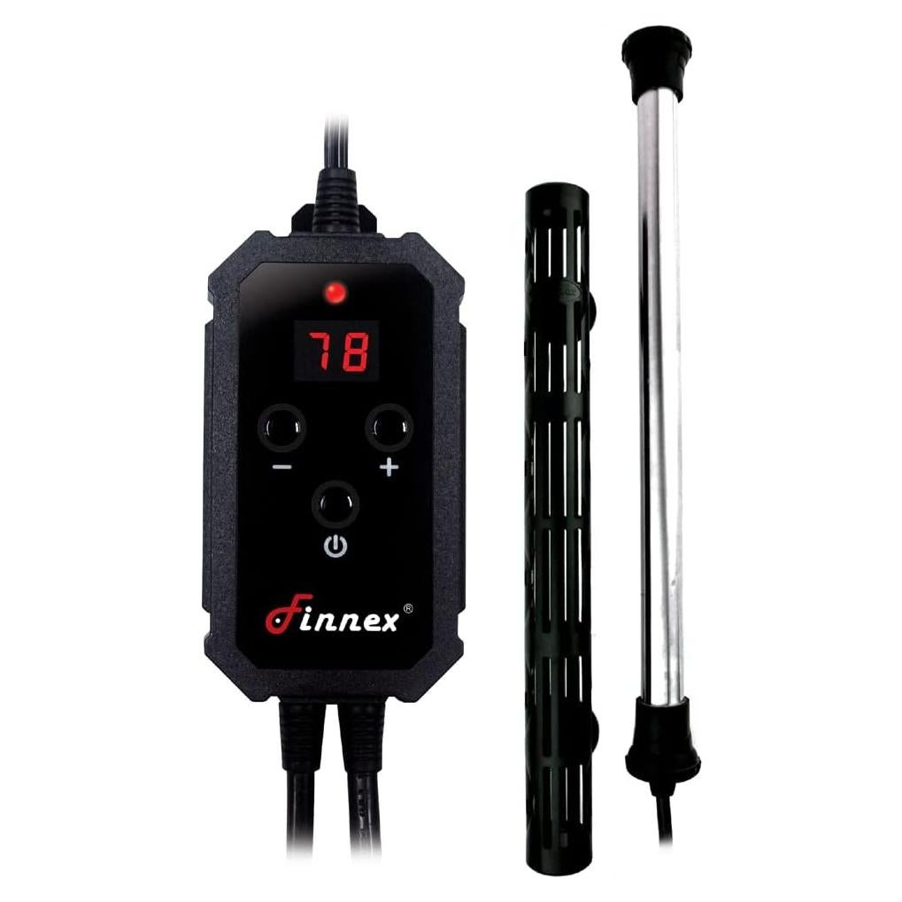 Calentador de Acuario de Titanio Finnex STE 200W con Controlador