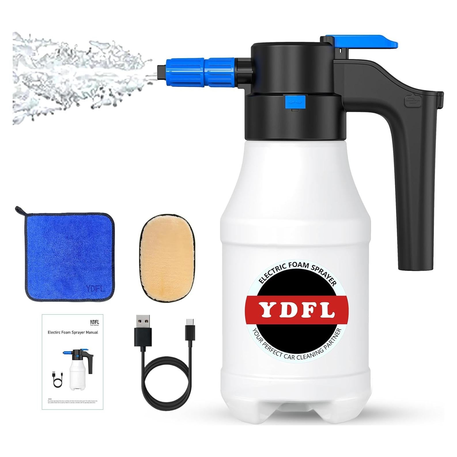 Pulverizador de Espuma Eléctrico YDFL 1.5L para Lavado de Autos