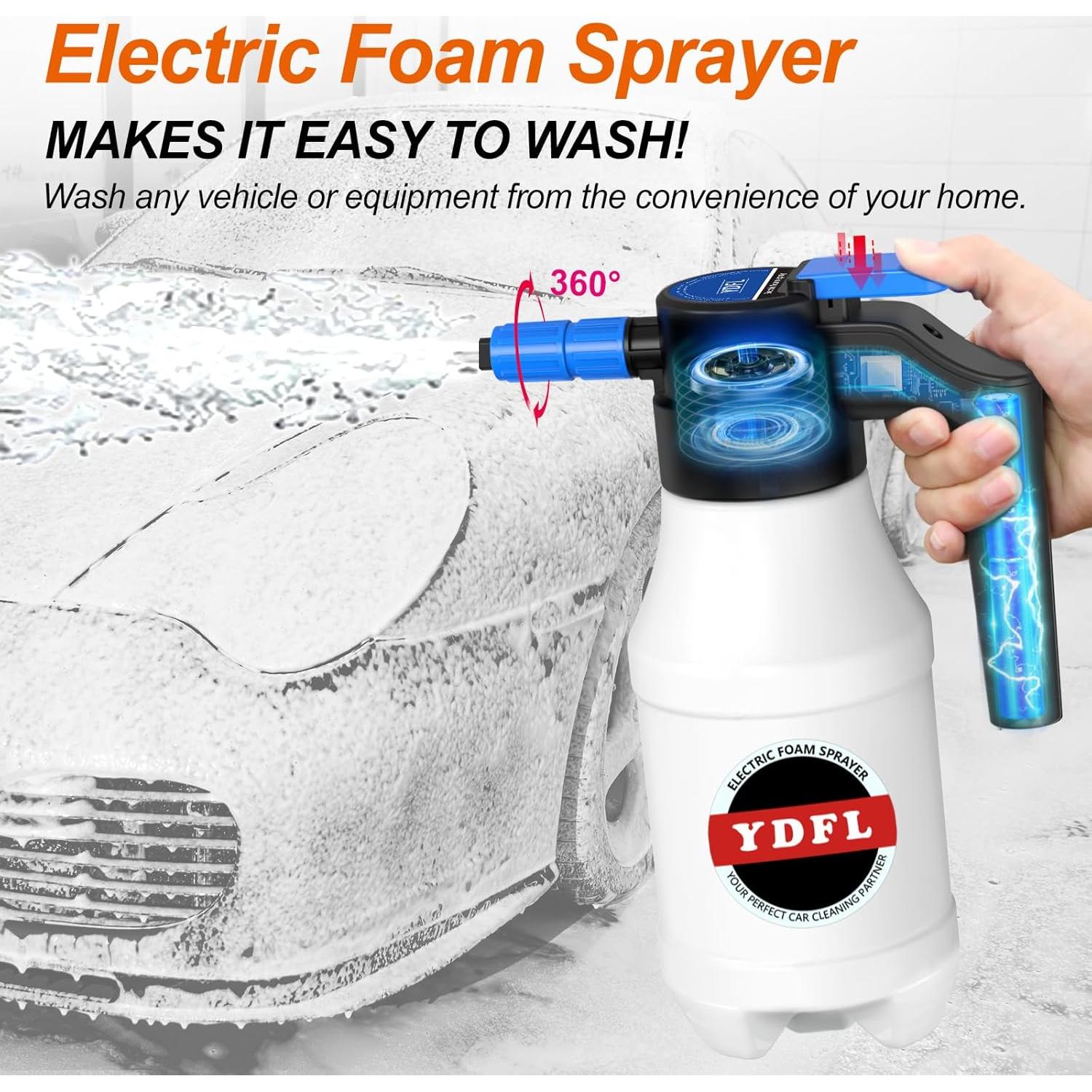 Pulverizador de Espuma Eléctrico YDFL 1.5L para Lavado de Autos