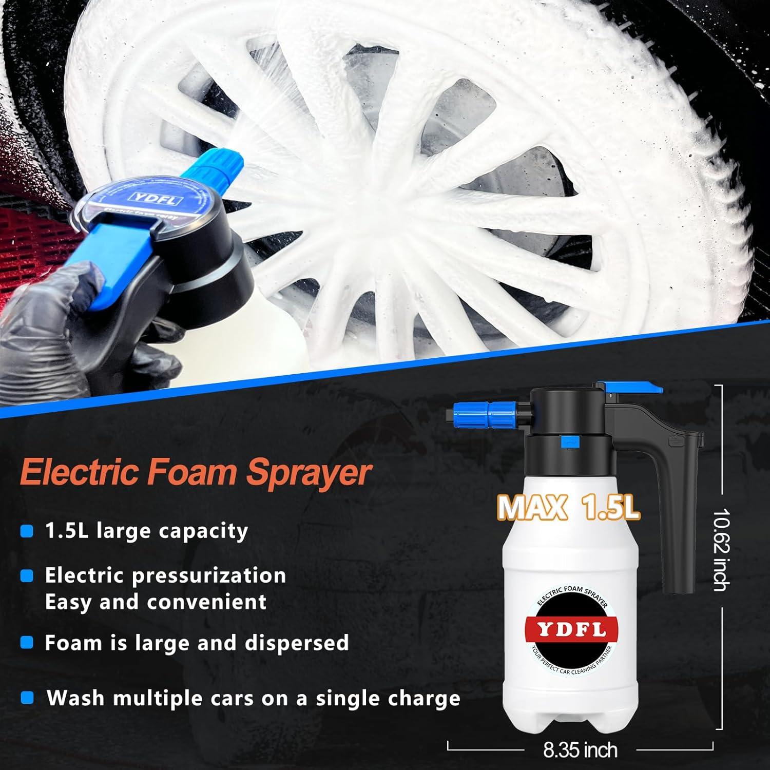 Pulverizador de Espuma Eléctrico YDFL 1.5L para Lavado de Autos