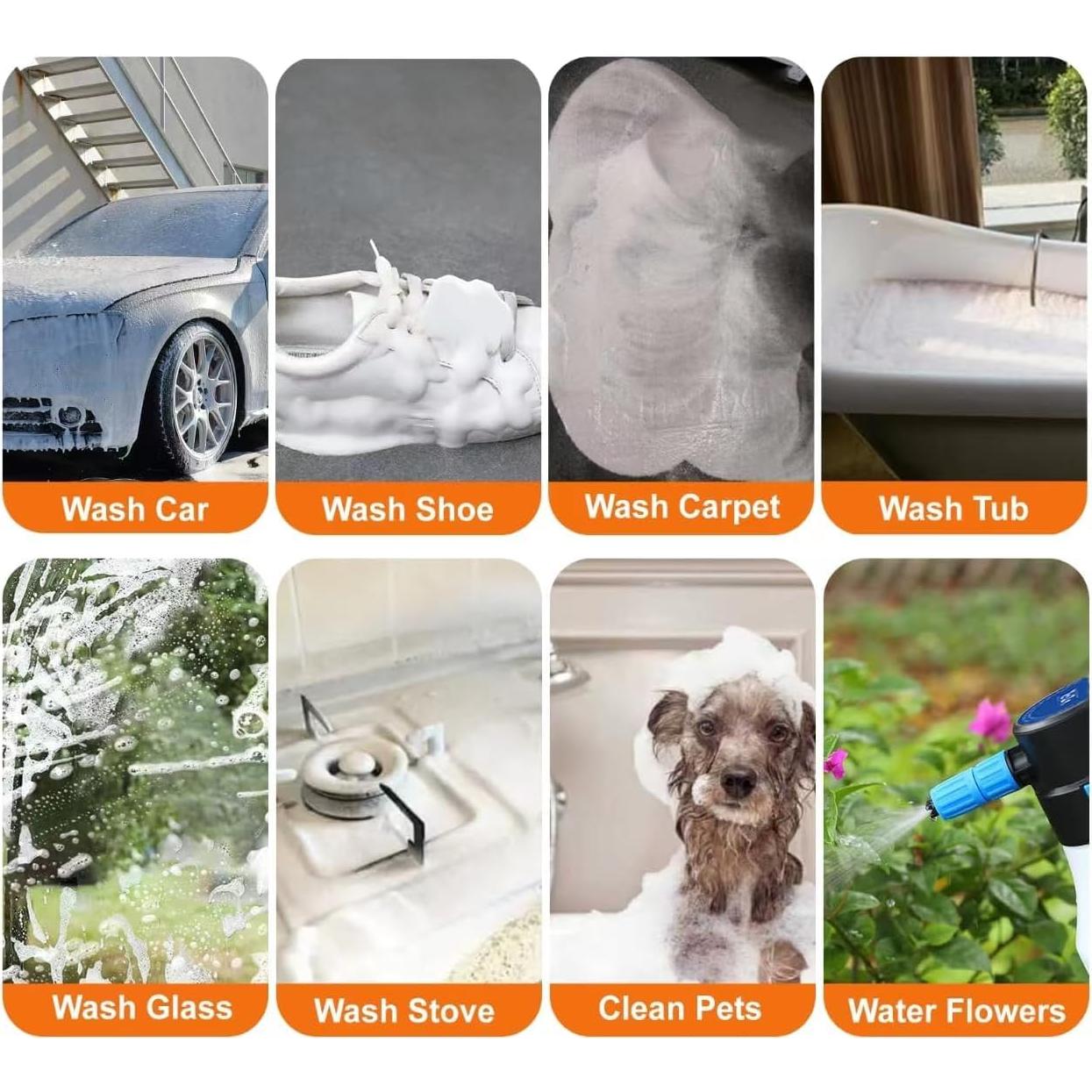 Pulverizador de Espuma Eléctrico YDFL 1.5L para Lavado de Autos