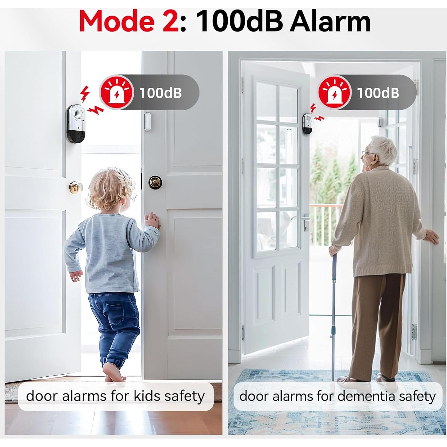 Alarmas de Puerta y Ventana Sanjie - 3 Paquetes, 125dB