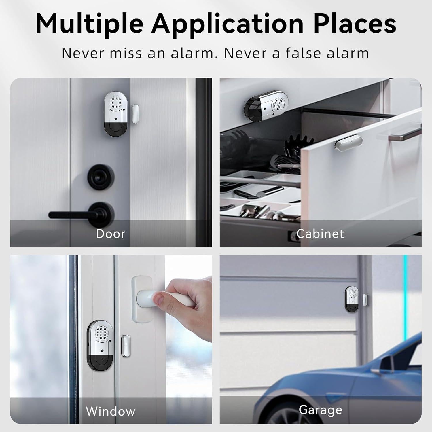 Alarmas de Puerta y Ventana Sanjie - 3 Paquetes, 125dB