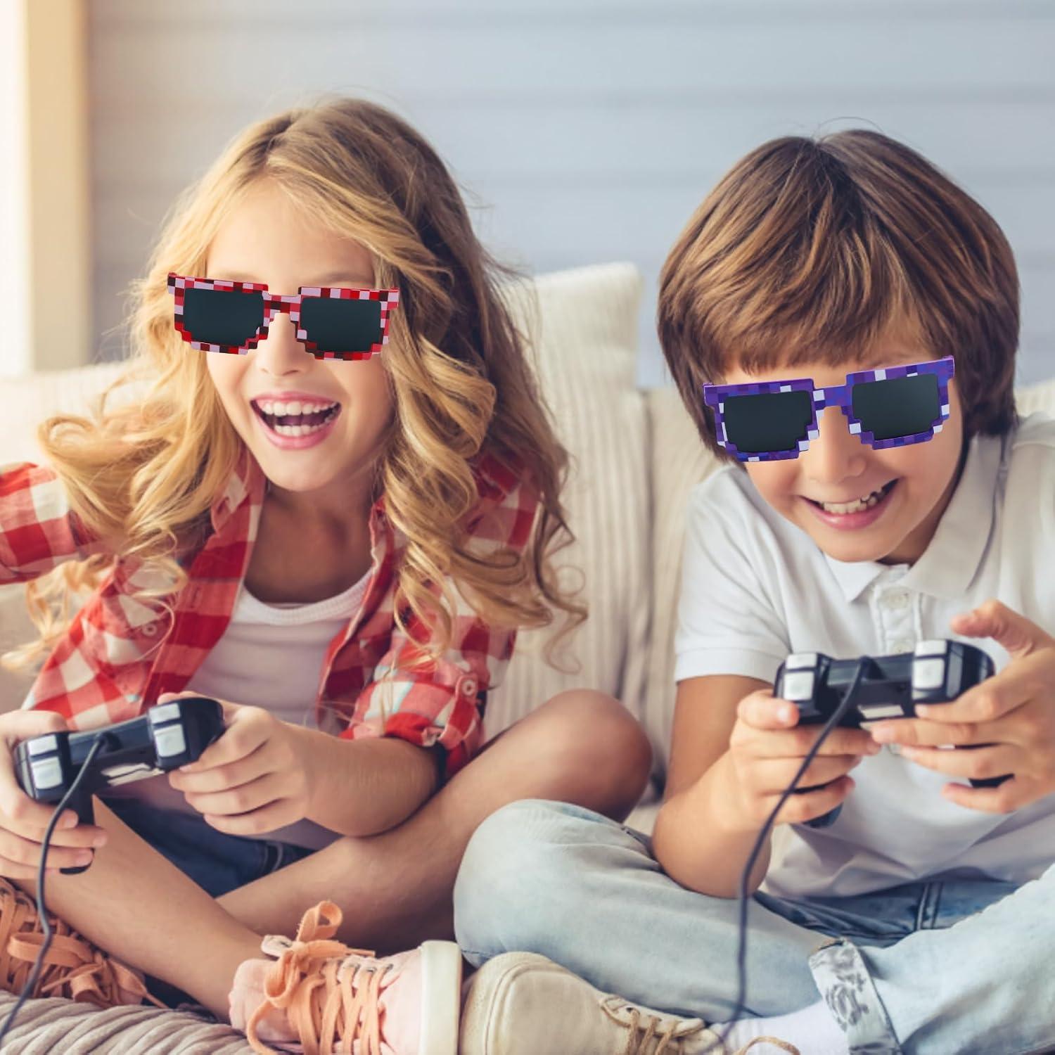 CCINEE 12 Gafas de Sol Pixeladas para Fiesta - Colores Asortidos