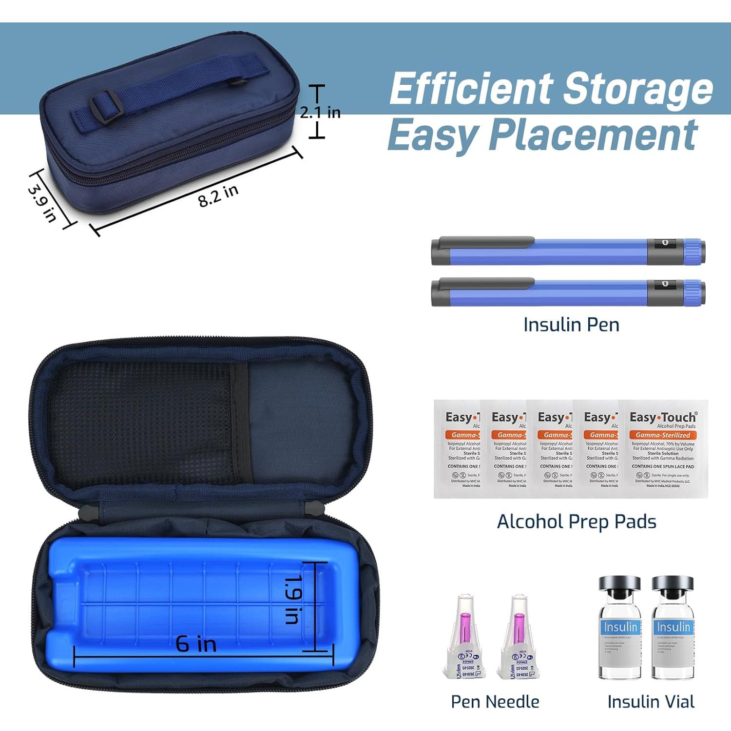 Funda de viaje Cruxer para bolígrafo de insulina refrigerada