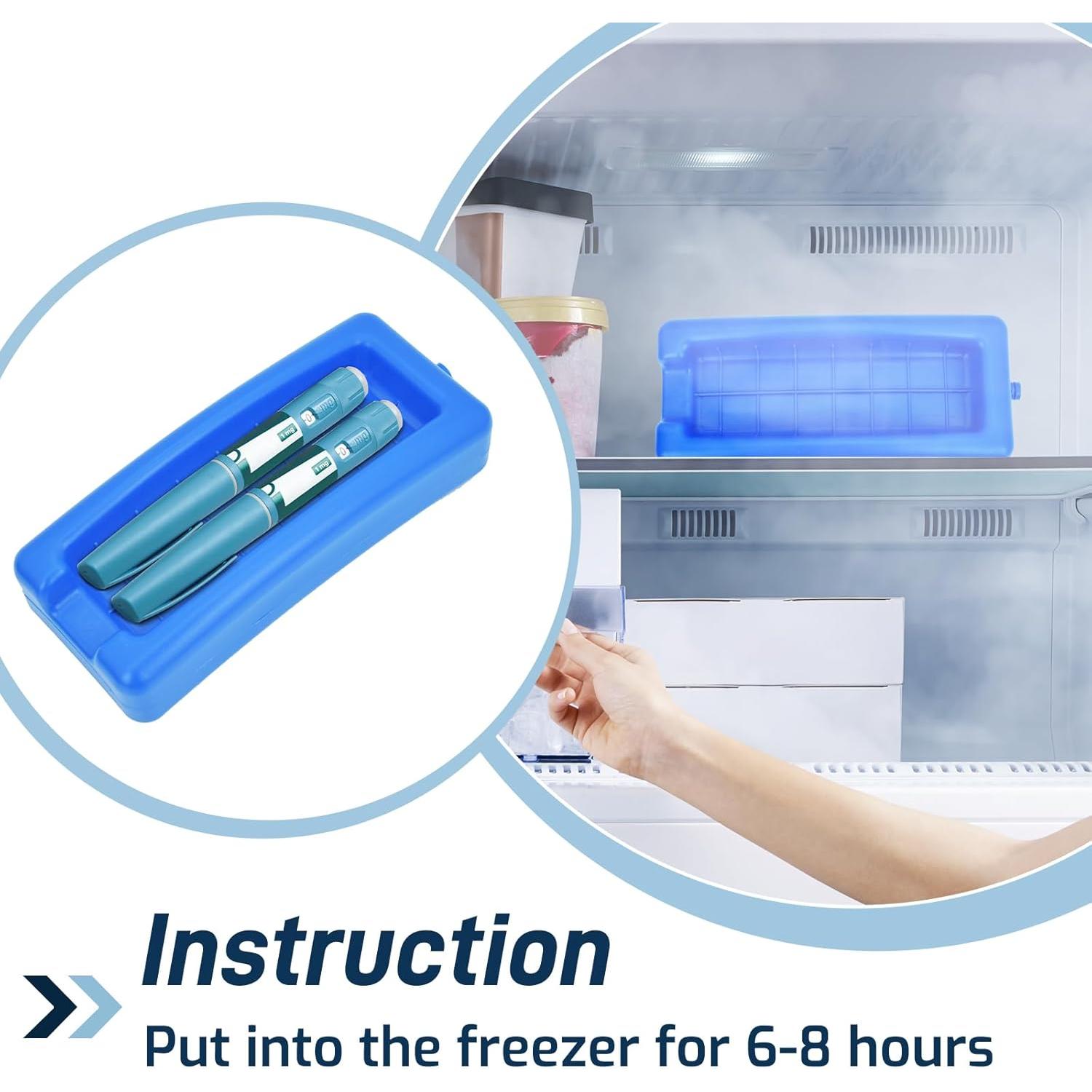 Funda de viaje Cruxer para bolígrafo de insulina refrigerada