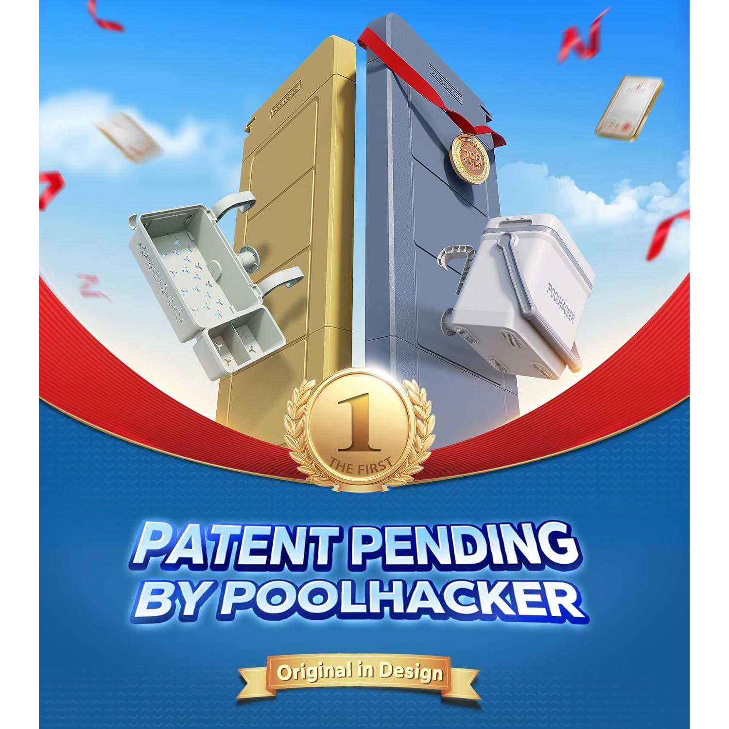 Bar de piscina plegable POOLHACKER 97.79x29.72 cm Marrón Ámbar