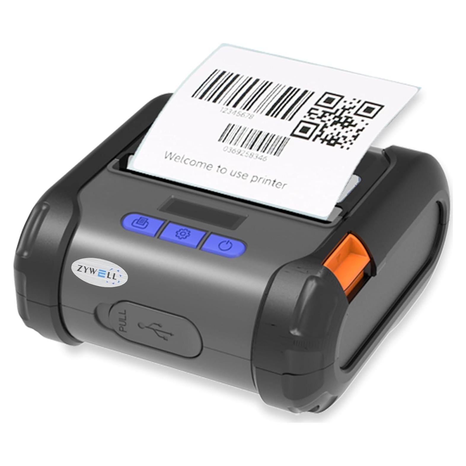 Impresora Térmica ZYWELL ZM04 Mini Inalámbrica 58mm/80mm