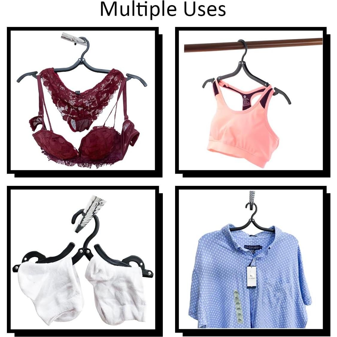 20 Perchas de Viaje Plegables ZCASMOS Antideslizantes 0.61kg