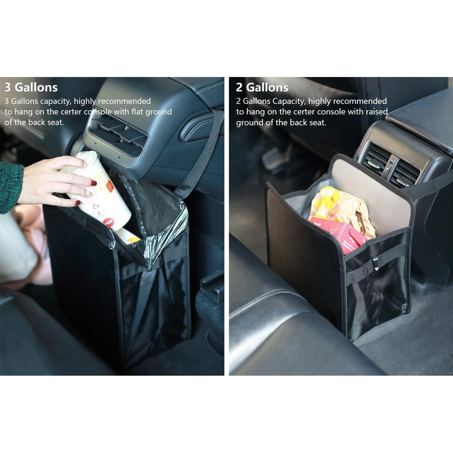 Basurero de Auto Ginsco 7L Plegable Impermeable Negro