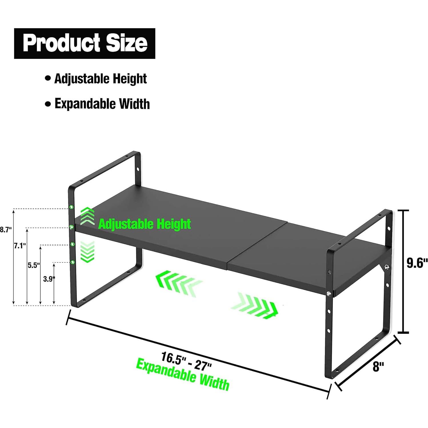 Estante Expandible de Metal LOCVCDA para Gabinete de Cocina
