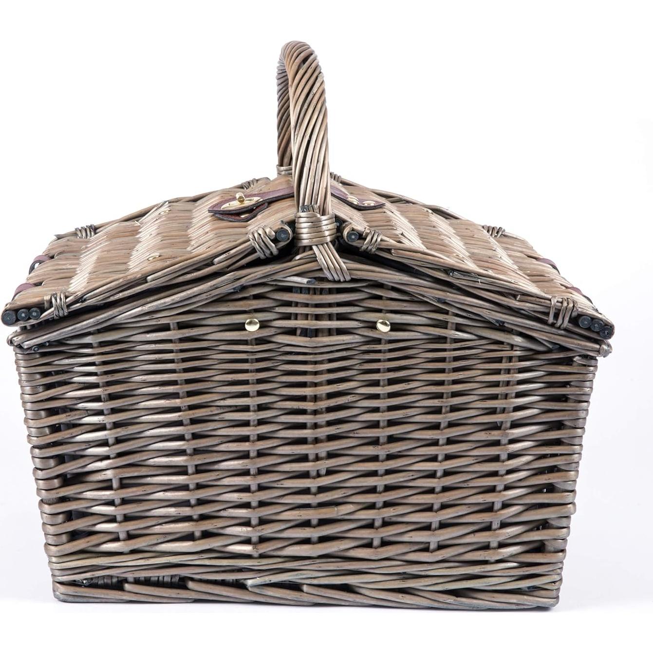 Cesta de Picnic Piccadilly PICNIC TIME para 2 - Mimbre Gris