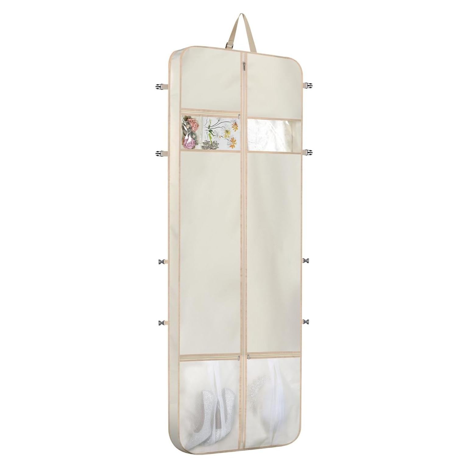 Bolsa de Vestido de Novia Zilink 72" Beige con Bolsillos