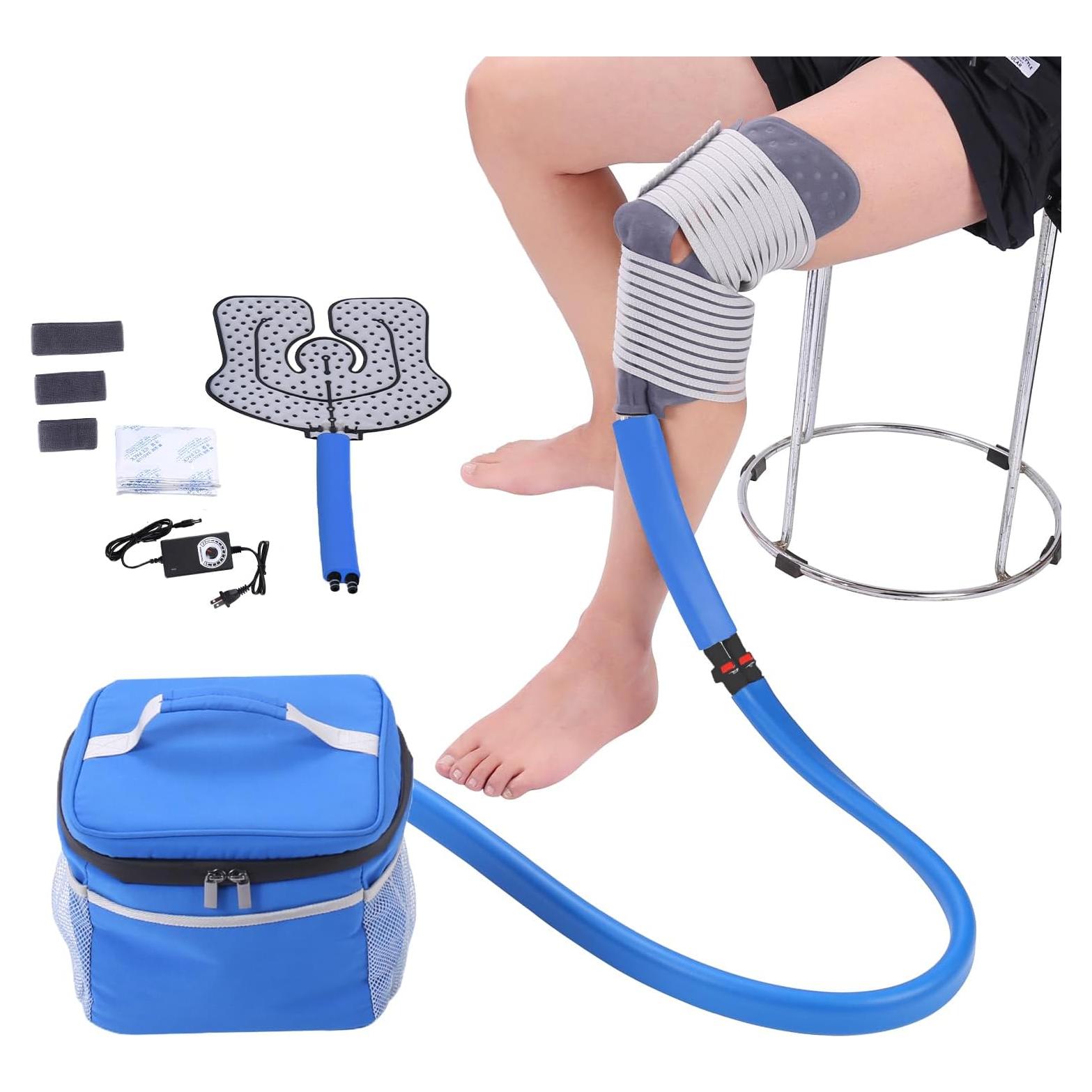 Máquina de Terapia Fría Veanvoky con Almohadilla Universal Azul