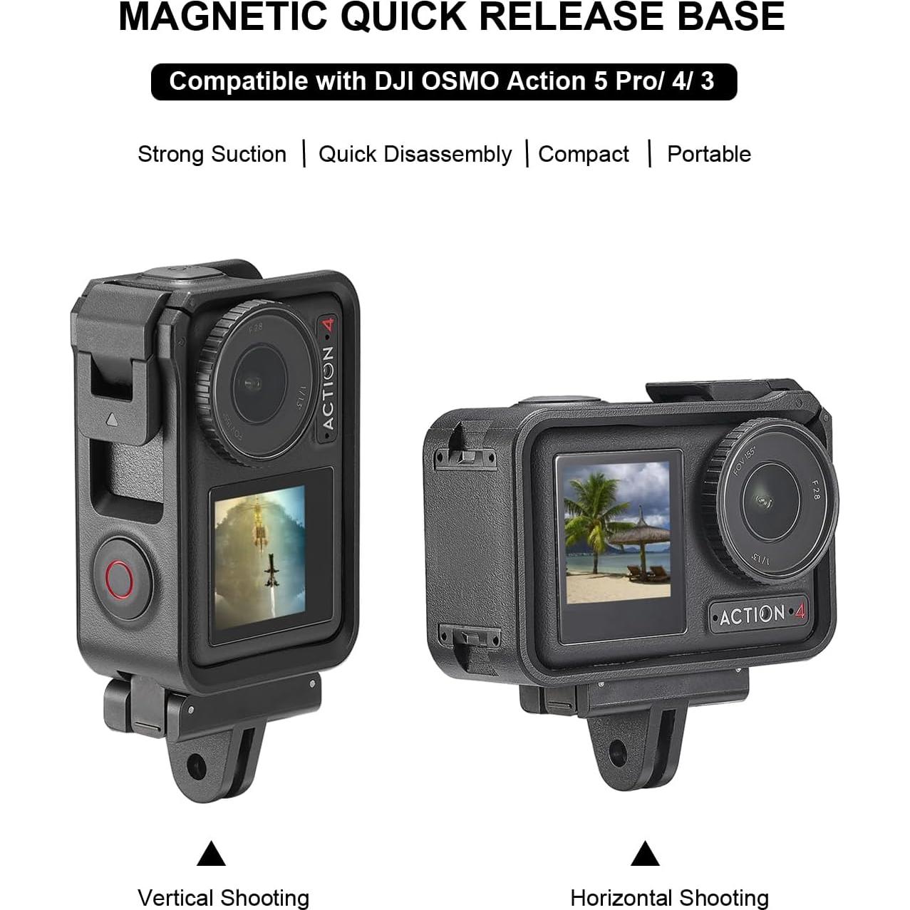 Base de Montaje Magnética DJI OSMO Action 5 Pro - Adaptador