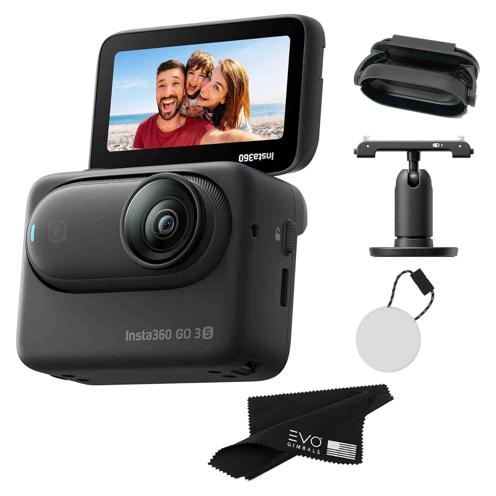 Cámara de Acción Insta360 GO 3S 64GB 4K Negra Impermeable