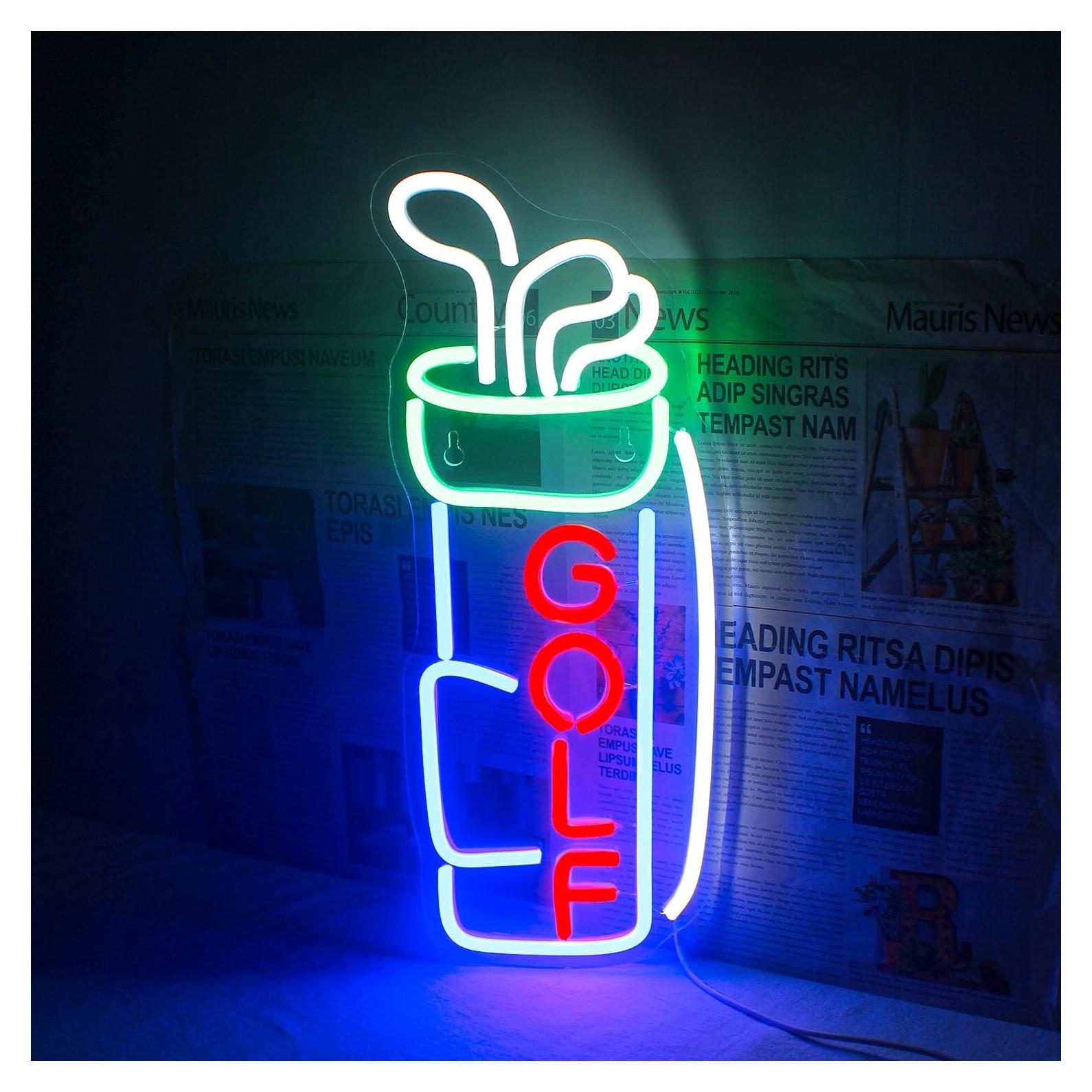 Letrero de Neón LED Golf Horseneon 42.9x29.2 cm USB