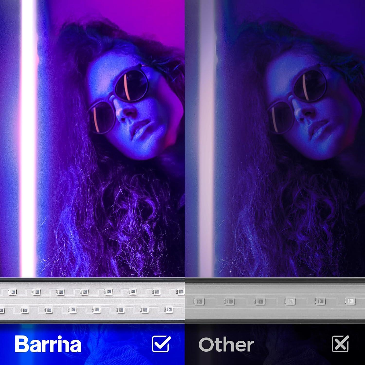 Barrina Barra de Luz Negra LED 10W 1FT - 2 Paquetes