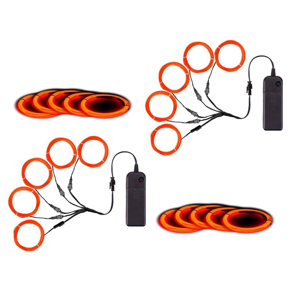 Luces de Neón Portátiles MaxLax 5m Naranja para Decoración