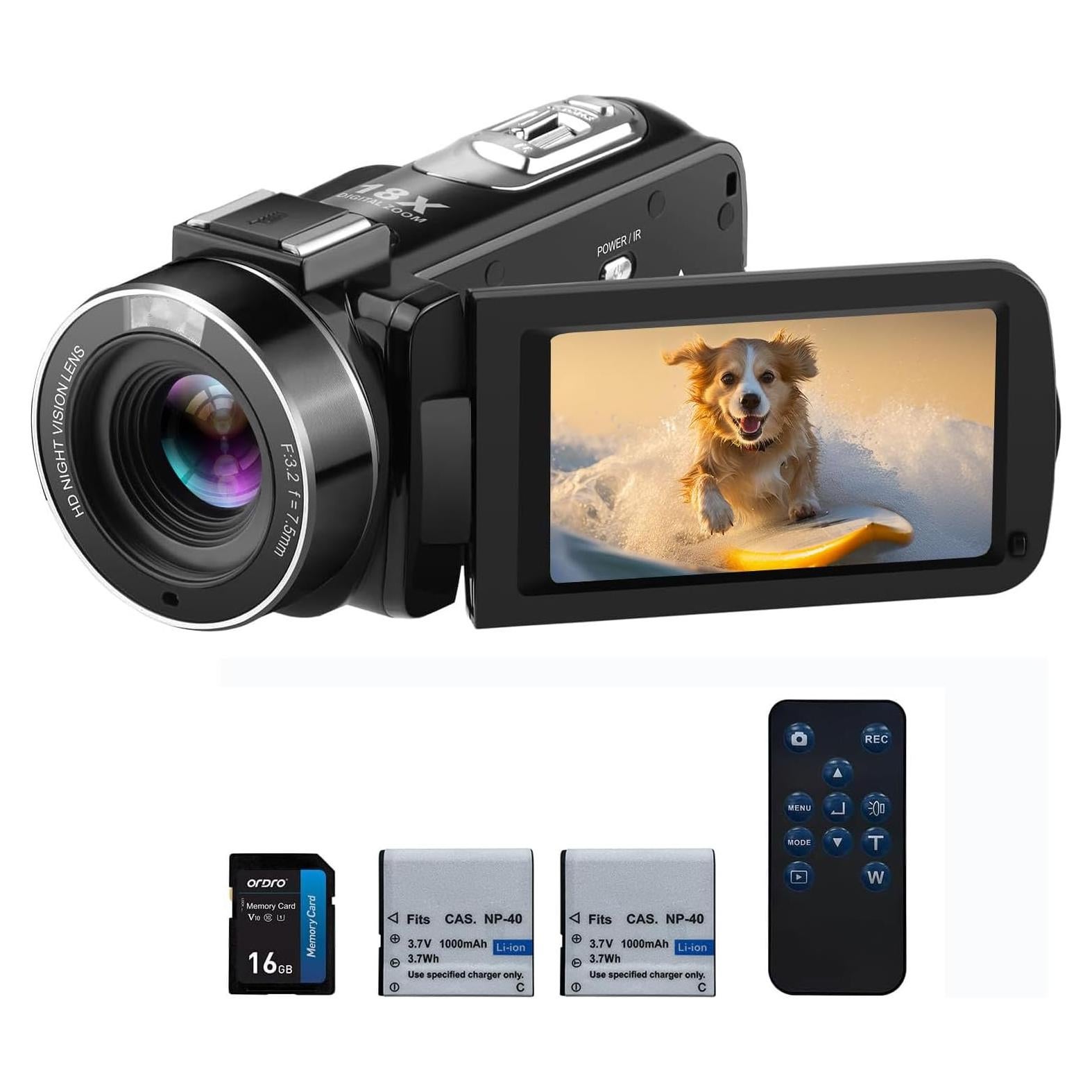 Cámara de Video ORDRO LM-ORDRO B320 1080P 30FPS Zoom 18X