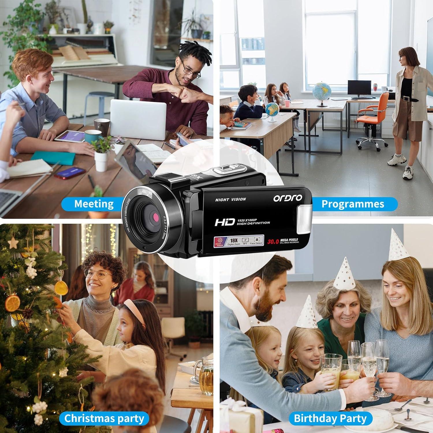 Cámara de Video ORDRO LM-ORDRO B320 1080P 30FPS Zoom 18X