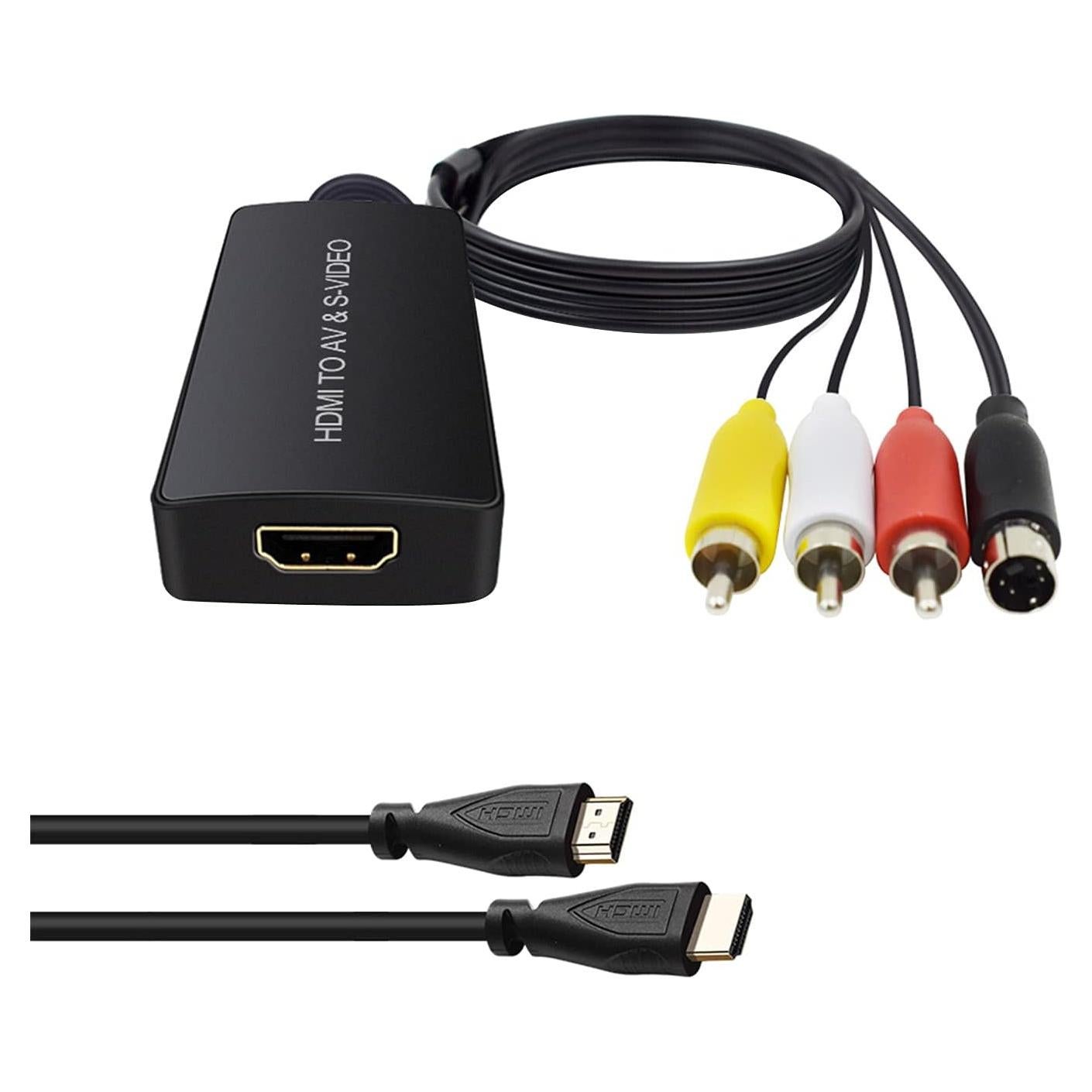 Convertidor HDMI a RCA/SVideo Dingsun 1080p para TV