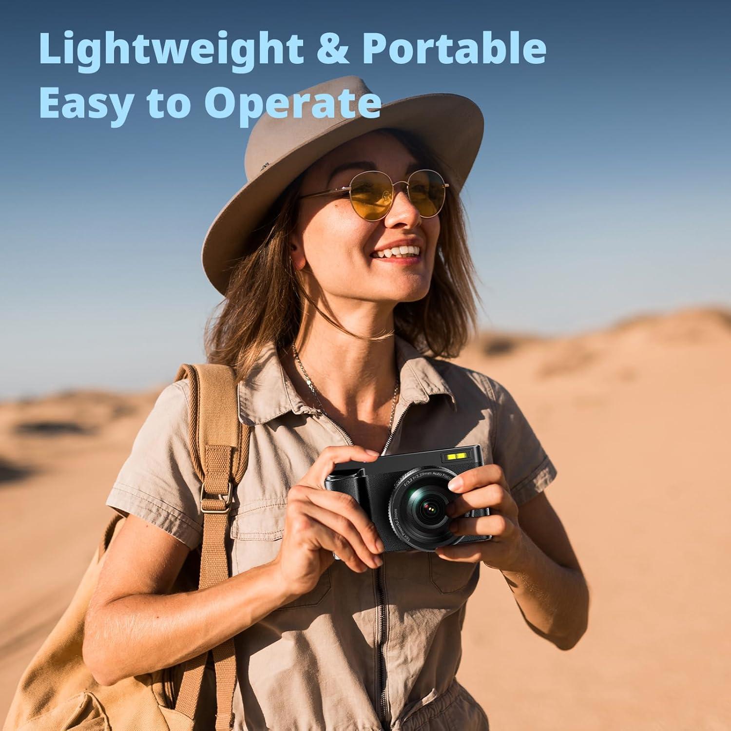 Cámara Digital 4K JGIPL DC101 48MP Zoom 16X Pantalla 3"