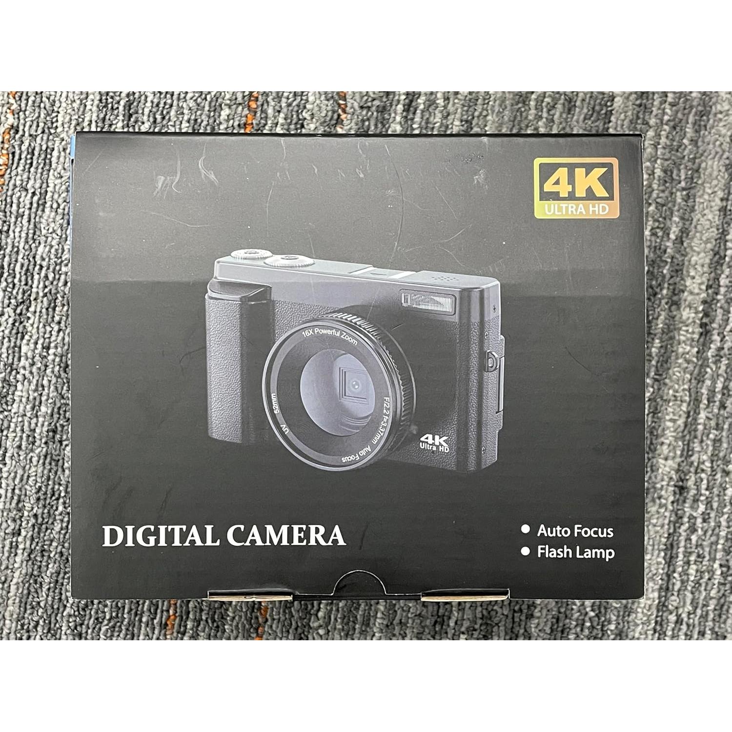 Cámara Digital 4K JGIPL DC101 48MP Zoom 16X Pantalla 3"