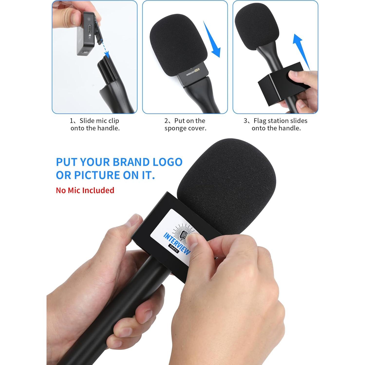 Mango de Micrófono Lavalier YOUSHARES para Rode y DJI - Incluye Filtro y Bandera