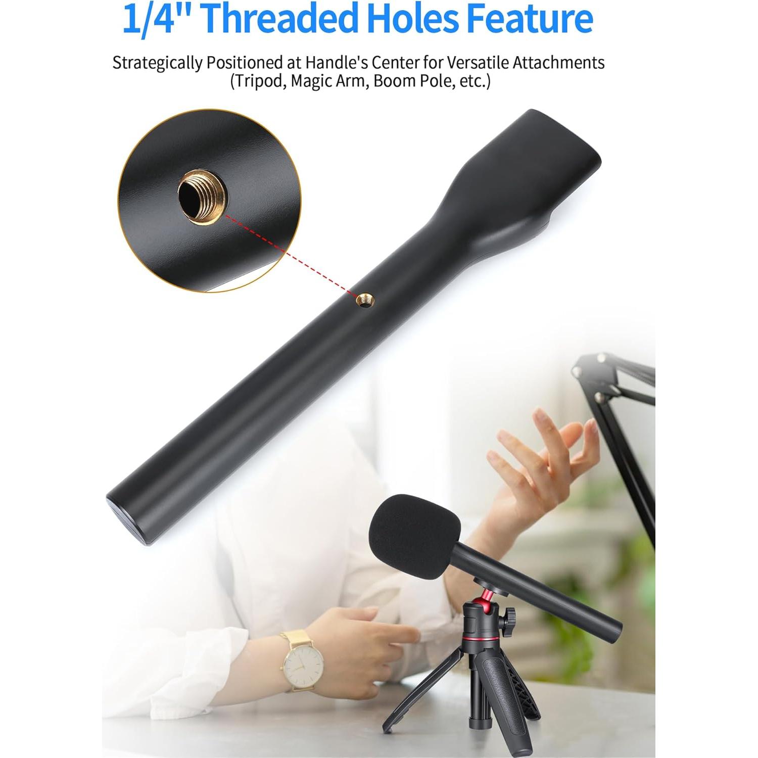 Mango de Micrófono Lavalier YOUSHARES para Rode y DJI - Incluye Filtro y Bandera