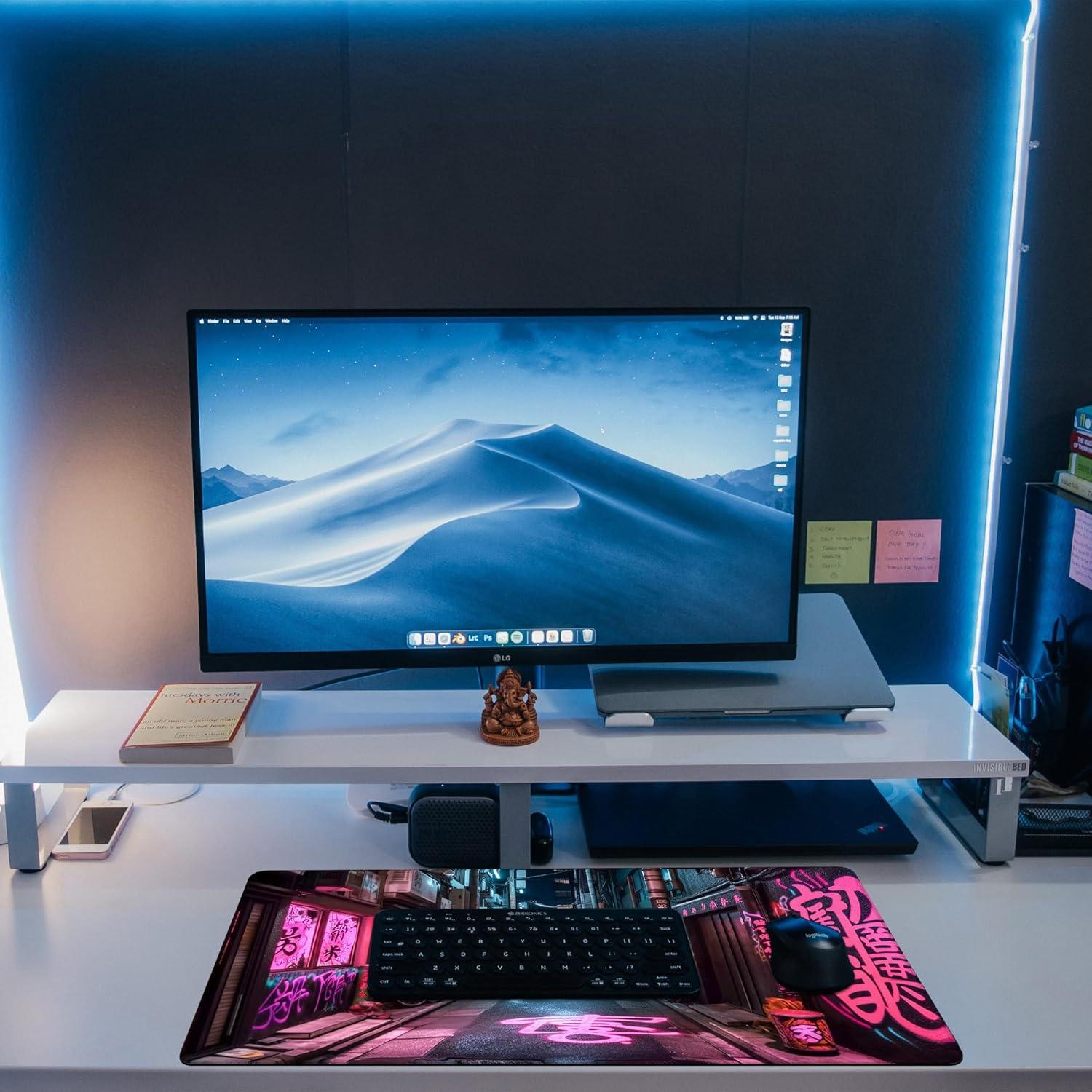 Alfombrilla de Escritorio Grande KOAIWPAE Anime Rosa 80x40 cm