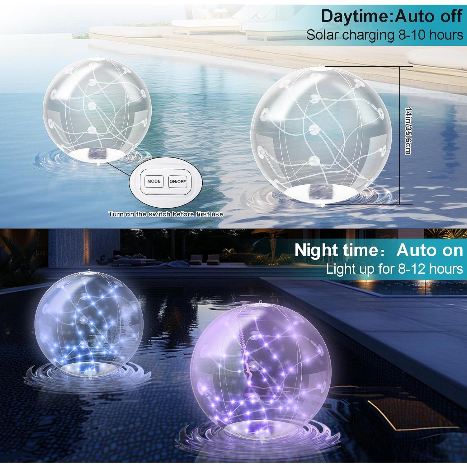 Luces Flotantes Solares Sunlisky 36.8 cm RGB Control Remoto