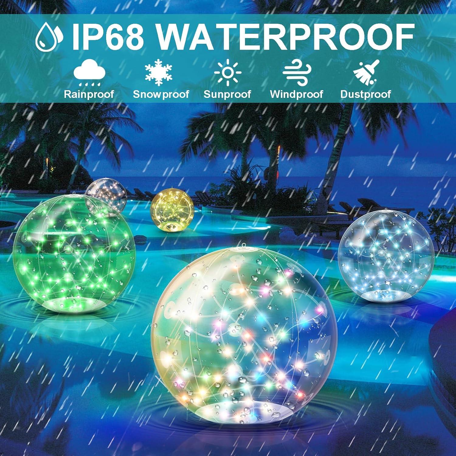 Luces Flotantes Solares Sunlisky 36.8 cm RGB Control Remoto