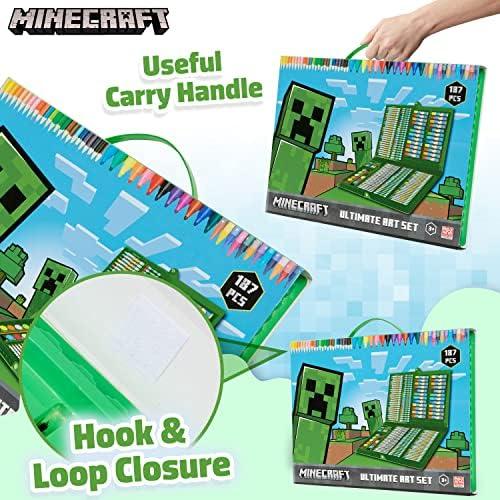 Set de Arte Minecraft para Niños - 48 Crayones y Más